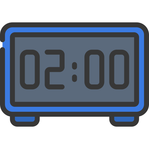 Digital clock Juicy Fish Soft-fill icon