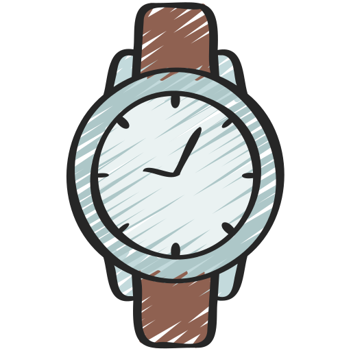 reloj de pulsera icono gratis