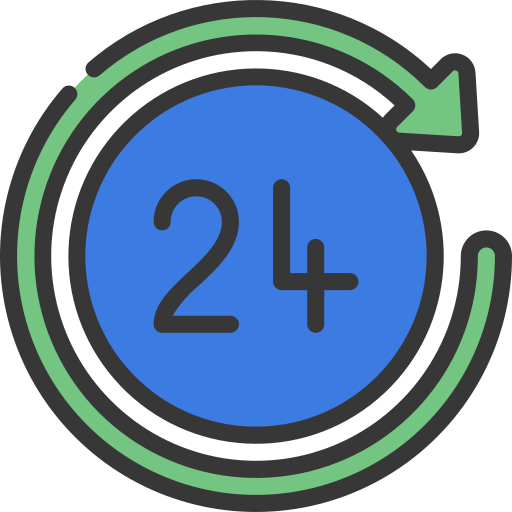 24 horas grátis ícone 24 horas grátis ícone