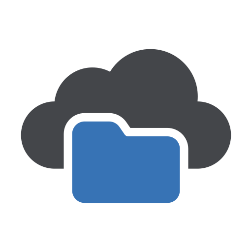 carpeta de la nube icono gratis