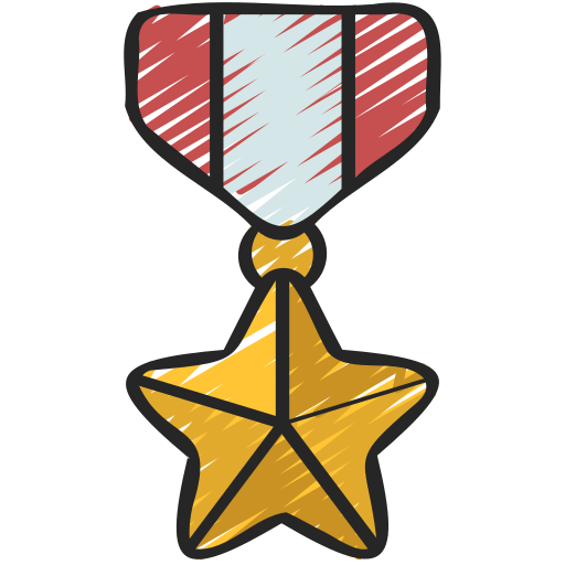 medalha estrela grátis ícone