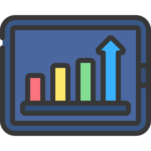 Bar chart Juicy Fish Soft-fill icon