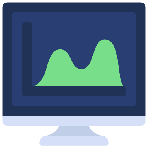 gráfico de onda icono gratis