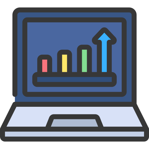 Bar chart Juicy Fish Soft-fill icon