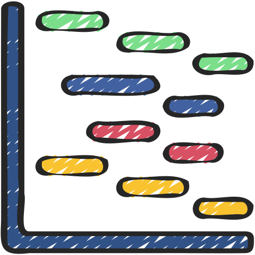 gráfico de gantt icono gratis