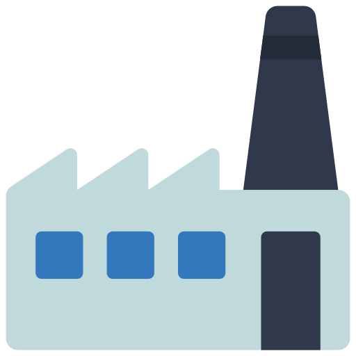 Factory Juicy Fish Flat icon