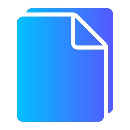 File Generic Flat Gradient icon