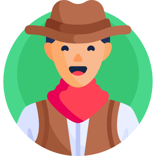 Cowboy Detailed Flat Circular Flat icon