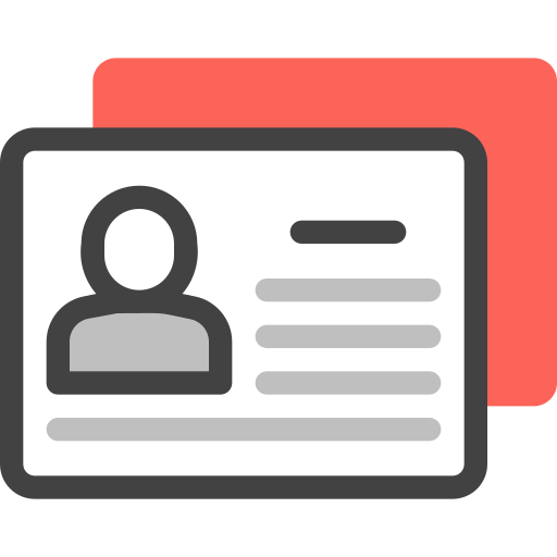 tarjeta de identificación icono gratis