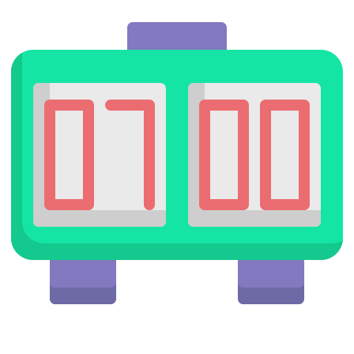 reloj digital icono gratis