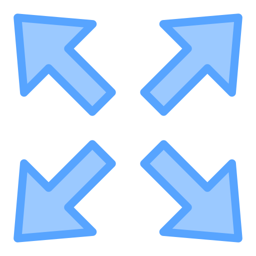 Expand Generic Blue icon