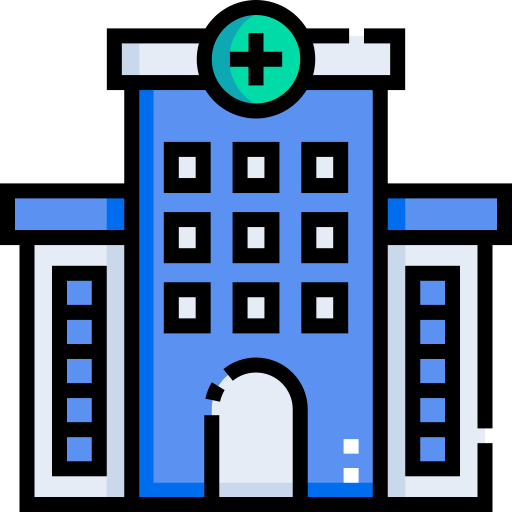 Hospital Detailed Straight Lineal color icon