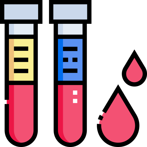 Blood test Detailed Straight Lineal color icon