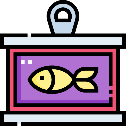 Canned food Detailed Straight Lineal color icon