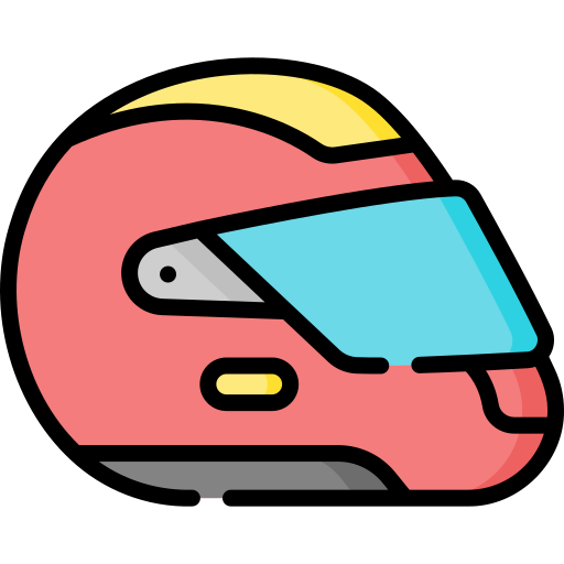 casco de carreras icono gratis