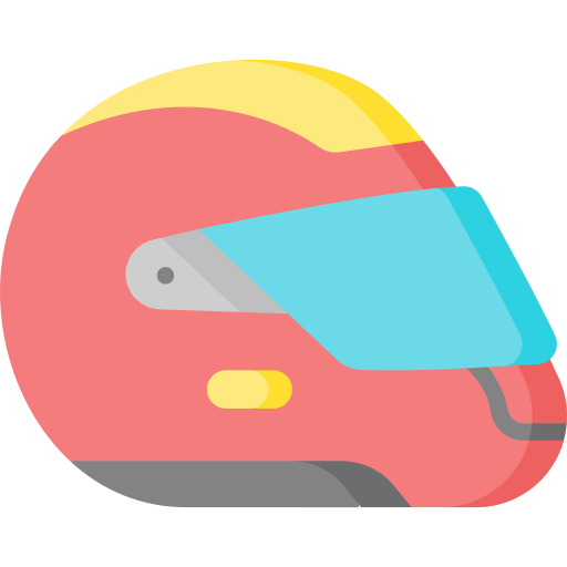 casco de carreras icono gratis