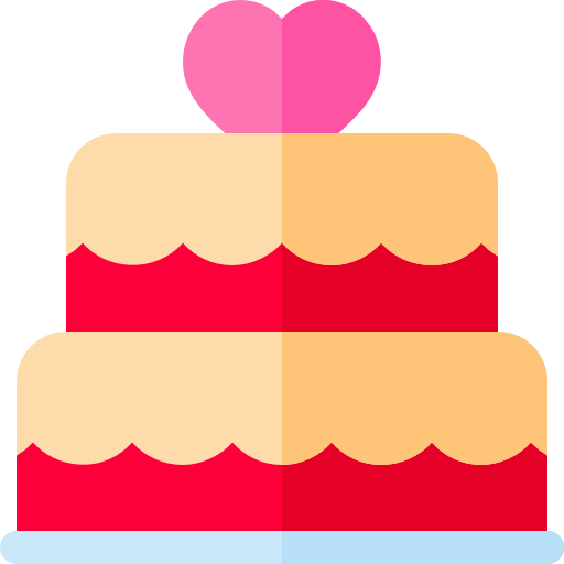 pastel de boda icono gratis