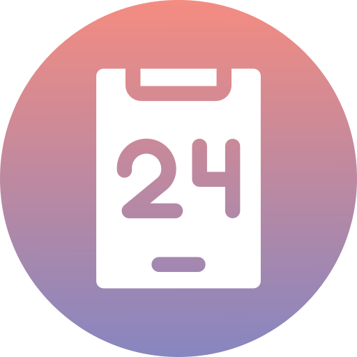 24 시간 무료 아이콘 24 시간 무료 아이콘