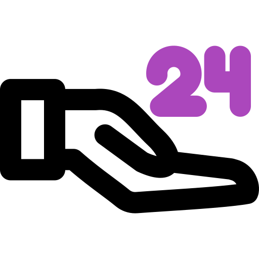 24 hours free icon 24 hours free icon