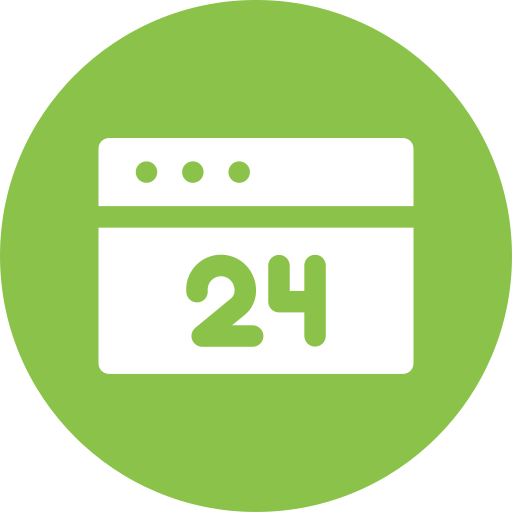 24 stunden kostenlos Icon 24 stunden kostenlos Icon