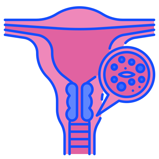 cáncer de cuello uterino icono gratis