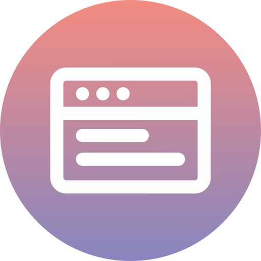 Web Generic Flat Gradient icon