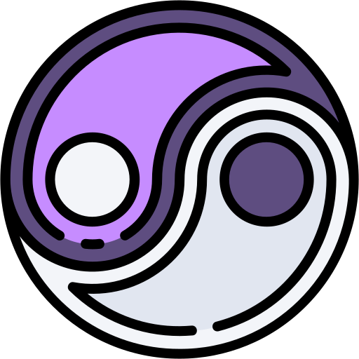 yin yang icono gratis