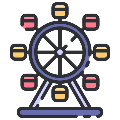 rueda de la fortuna icono gratis