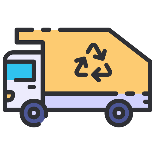 Garbage truck Good Ware Lineal Color icon