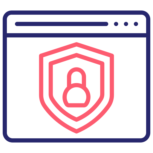 seguridad web icono gratis