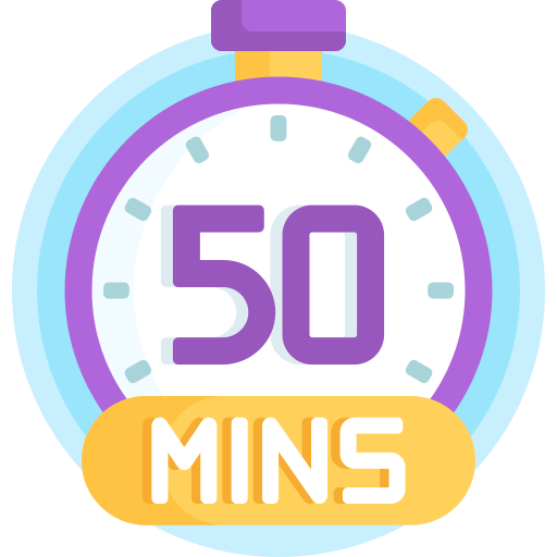 50 minutos icono gratis