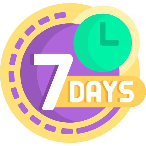 7 days Detailed Flat Circular Flat icon