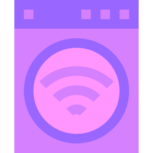 lavadora inteligente icono gratis