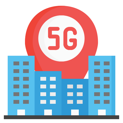 ciudad inteligente icono gratis