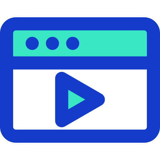 reproductor de video icono gratis