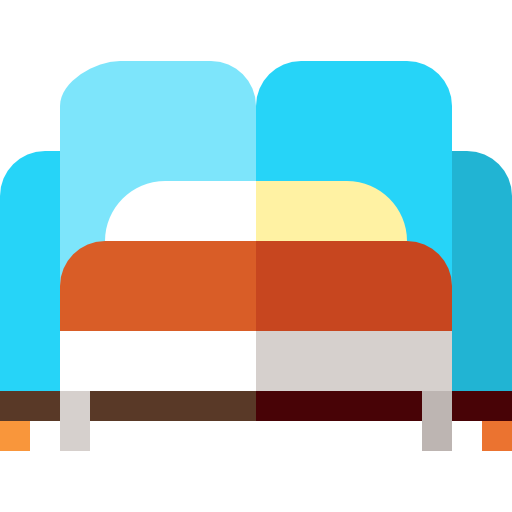 sofa cama icono gratis