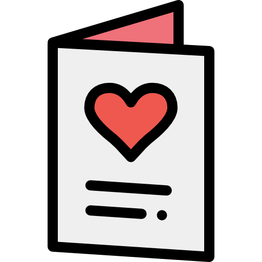 Love letter Detailed Rounded Lineal color icon