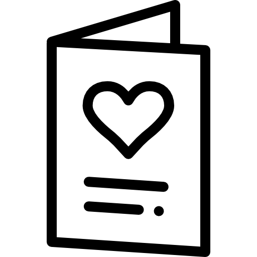 carta de amor icono gratis