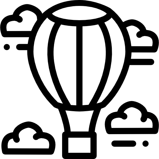 Hot air balloon free icon