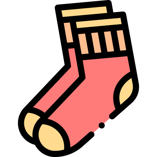 Socks Detailed Rounded Lineal color icon