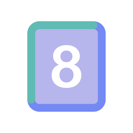 numero 8 icono gratis