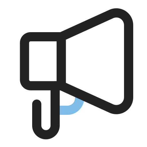 Megaphone Generic Outline Color icon