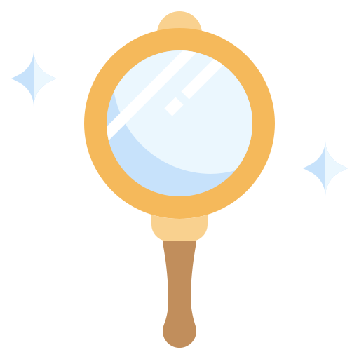 Hand mirror free icon