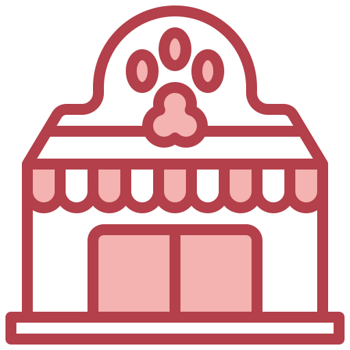 la tienda de animales icono gratis