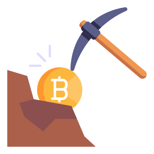 minería bitcoin icono gratis