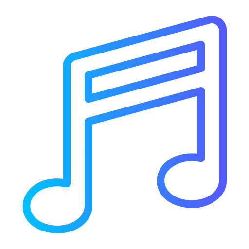 Musical note Generic Gradient icon