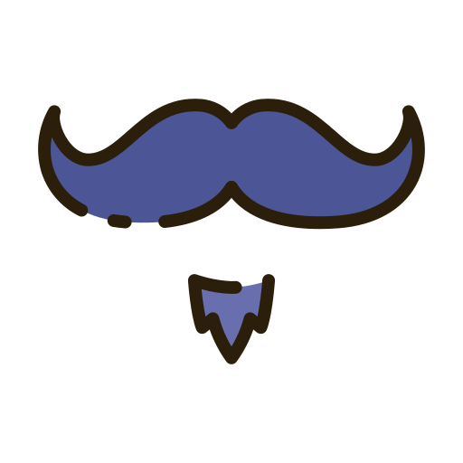 bigote icono gratis