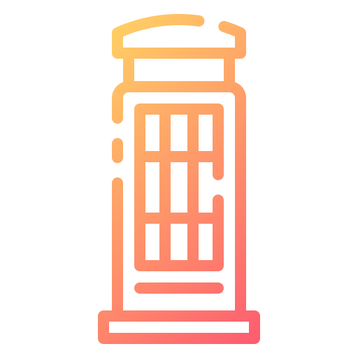 Телефонная будка бесплатно иконка Телефонная будка бесплатно иконка