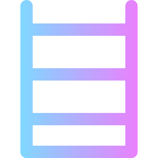 Bookshelf Super Basic Rounded Gradient icon