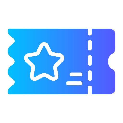 Ticket Generic Flat Gradient icon